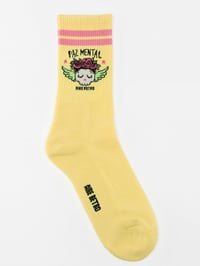 Image 4 of CALCETÍN PAZ MENTAL AMARILLO