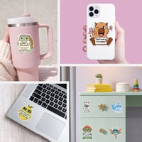 Image 3 of 120PCS Cute Animal & Food Affirmation Stickers, Waterproof Funny Motivational Stickers