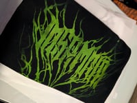 Image 5 of Black/Green Handmade Block Print Tee 