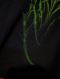 Image 3 of Black/Green Handmade Block Print Tee 