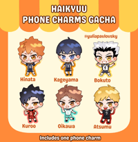 Image 1 of Gacha Haikyuu phone charms