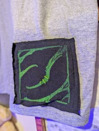 Image 3 of Grey/black Handmade Block Print Tee