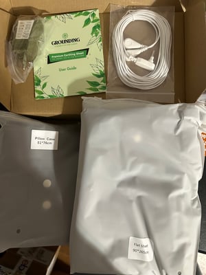 Image of Grounding Sheet Flat Twin Gray with Pillow Case  - Free Shipping
