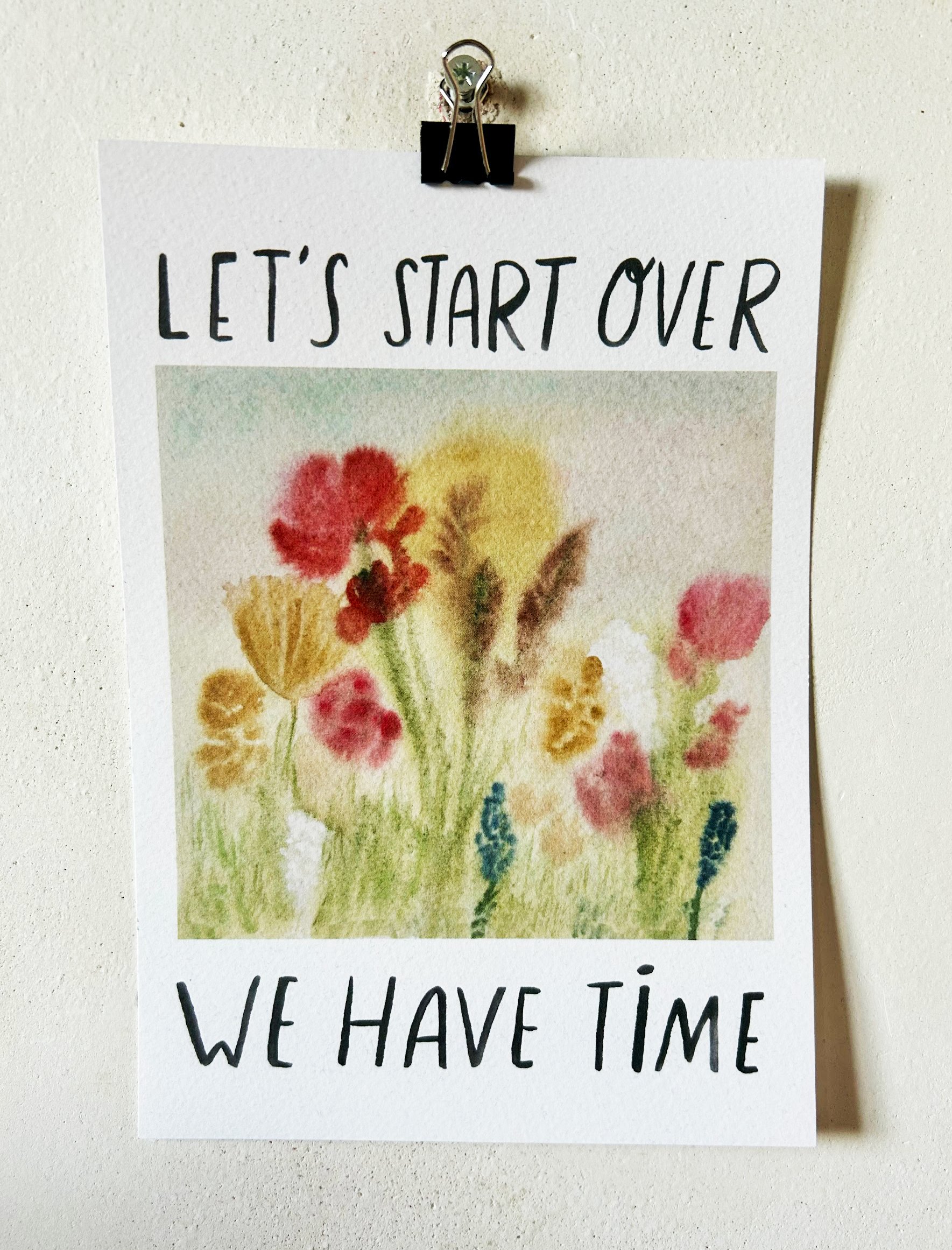 Image of Let's start over