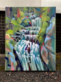 Image 5 of Forest Waterfall — Original Oil Painting