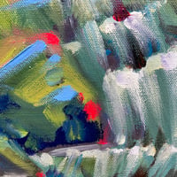 Image 2 of Forest Waterfall — Original Oil Painting