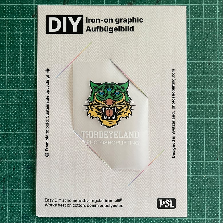 Image of PSL X TEL - Iron on Graphic - Tiger.