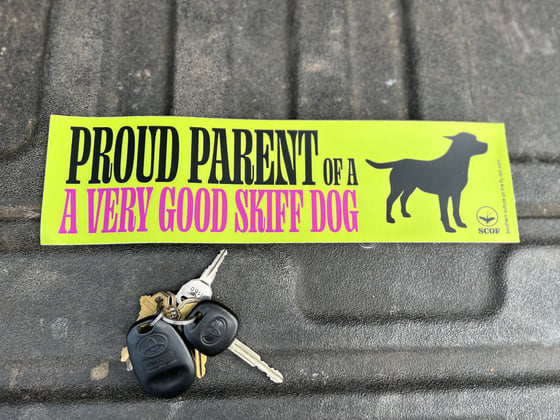 Image of Skiff Dogs > People Bumper Sticker