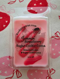 Image 1 of Jammin' Strawberry Sugar Cookie Coma-a Rocky Top Wax Works exclusive custom houseblend fragrance 
