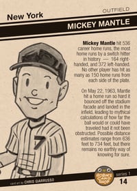 Image 2 of Series 1 Card #14 Mickey Mantle