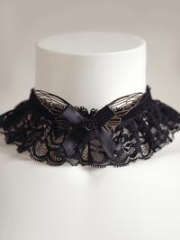 Image 1 of Dark Butterfly Choker