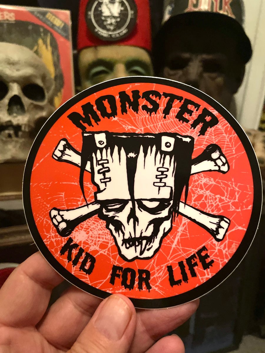Image of NEW! Monster kid for life!   - STICKER  