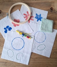 Image 4 of Mini Slow Stitch Kit - Flowers 