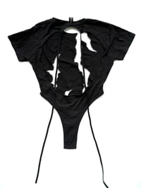 Image 2 of TERROR VISION - Upcycled DEVILMAN cut-out bodysuit 