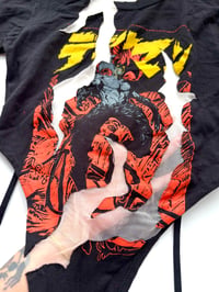 Image 3 of TERROR VISION - Upcycled DEVILMAN cut-out bodysuit 