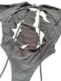 Image 4 of TERROR VISION - Upcycled DEVILMAN cut-out bodysuit 