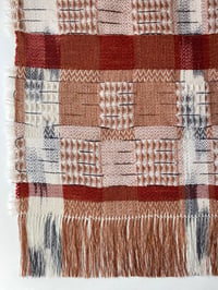 Image 3 of MADDER & WHITE TAPESTRY WALL HANGING 