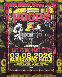Ticket: 03.08.2026 HOODS, BRICK BY BRICK, GIVE EM BLOOD @ Blendwerk Halle
