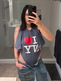 Image 5 of Pet Shops Girl - Upcycled “I ❤️ NY” 3-way bodysuit 