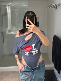 Image 6 of Pet Shops Girl - Upcycled “I ❤️ NY” 3-way bodysuit 