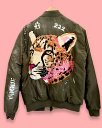 Image 2 of HEADPHONES VINTAGE TIGER ¥ BOMBER JACKET ¥ UNISEX ¥ UPCYCLED ¥ IBIZA