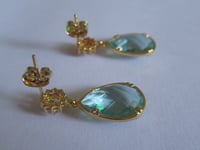 Image 7 of Kate Middleton Princess of Wales Inspired Replikate Green Eritinite Crystal Jewellery Set