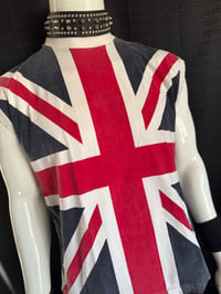Image 3 of Stevie Rachelle "Stage Worn / Def Leppard Style" Union Jack Def Leppard tee + Free CD