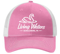 Image 3 of Camp Living Waters Snapback Ponytail Trucker Cap