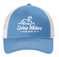 Image 4 of Camp Living Waters Snapback Ponytail Trucker Cap