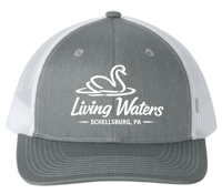 Image 2 of Camp Living Waters Snapback Ponytail Trucker Cap
