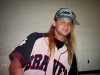 Image 2 of Stevie Rachelle "Stage Worn / Atlanta Braves" Embroidered Jersey Large includes Free signed CD