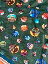 Image 4 of Double Lush Velvet Throw in National Parks print
