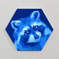 Blue Raccoon - Original Painting