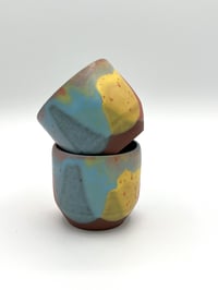 Image 5 of Multi-Color Scalloped Tea cup