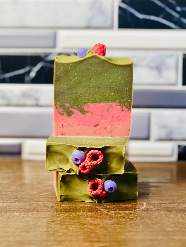 Strawberry Matcha Soap