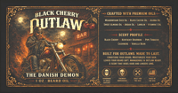 Image 3 of Black Cherry Outlaw (Dark cherry bourbon over smoky tobacco luxe)