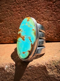 Image 2 of WL&A Handmade Heavy Ingot Split Cuatro Gem Grade Royston Ring - Size 9
