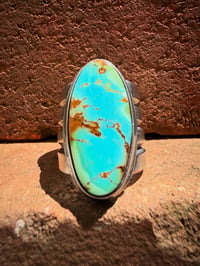 Image 4 of WL&A Handmade Heavy Ingot Split Cuatro Gem Grade Royston Ring - Size 9