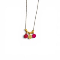 Image 1 of Collier TRIO Rose vif