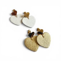 Image 1 of Boucles SIXTINE Blanc / Or