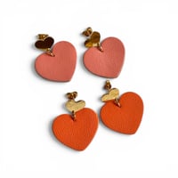 Image 1 of Boucles SIXTINE Corail / Orange
