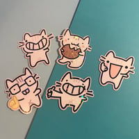 Silly cat sticker pack 