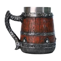 Image 2 of 👑The Armored Kingdom Carved Battlebrew Mug-Intricately Carved Exterior-Stainless Steel