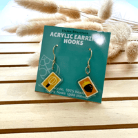 Image 5 of Retro Game Earrings/ S925 Silver Ear Hooks (gold plated)