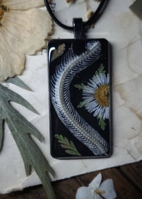 Image 2 of Snake Spine and Daisy Floral Amulet 