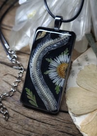 Image 3 of Snake Spine and Daisy Floral Amulet 