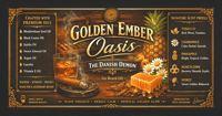 Image 3 of Golden Ember Oasis (Honeyed humidor with tropical glow)