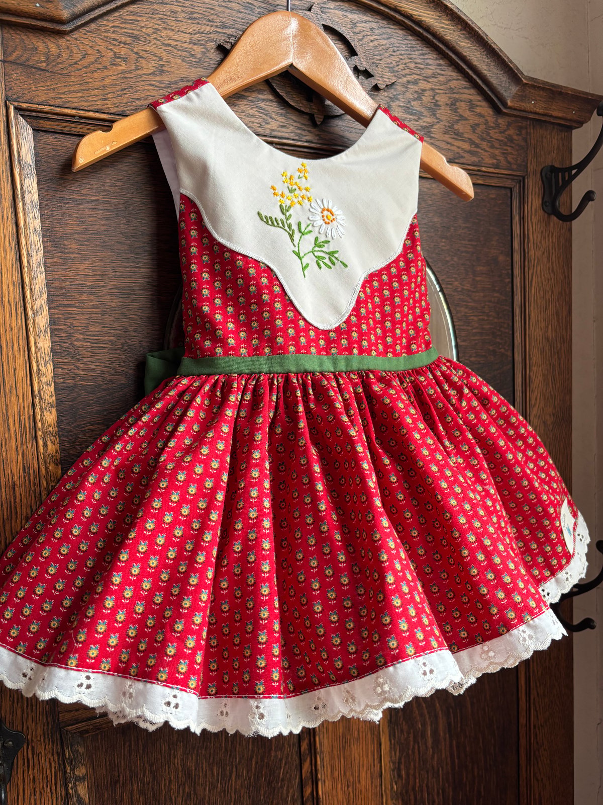 Image of Red Floral Dess