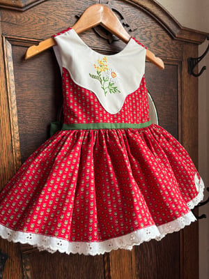 Image of Red Floral Dess