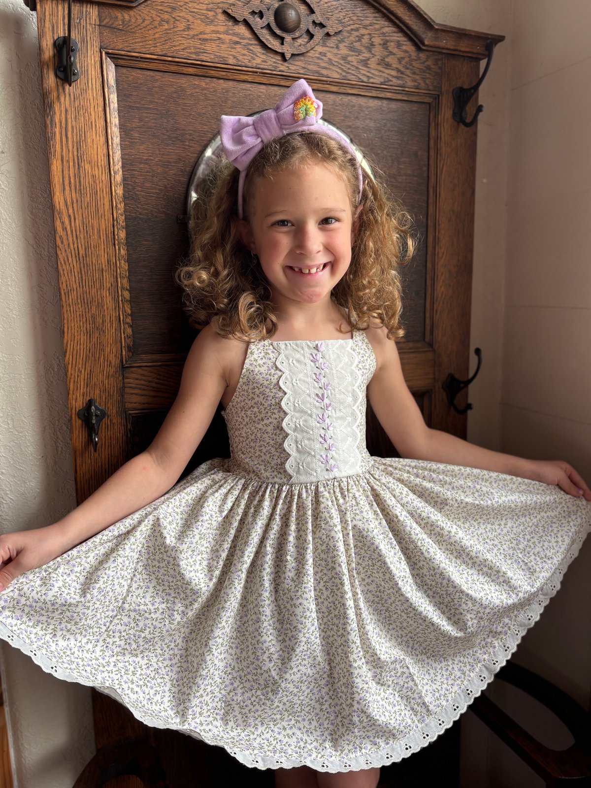 Image of Purple Floral Sundress